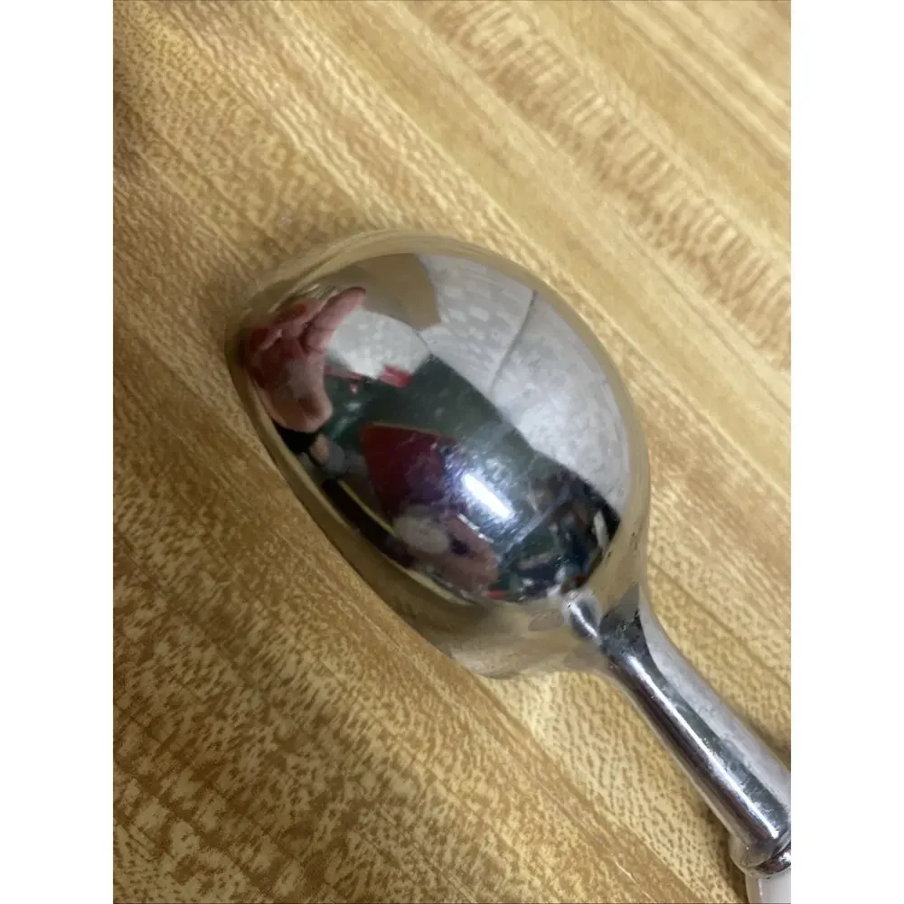 Vintage Bonny USA Ice Cream Scoop Plastic Handle Chrome Plated Kitchen Utensil